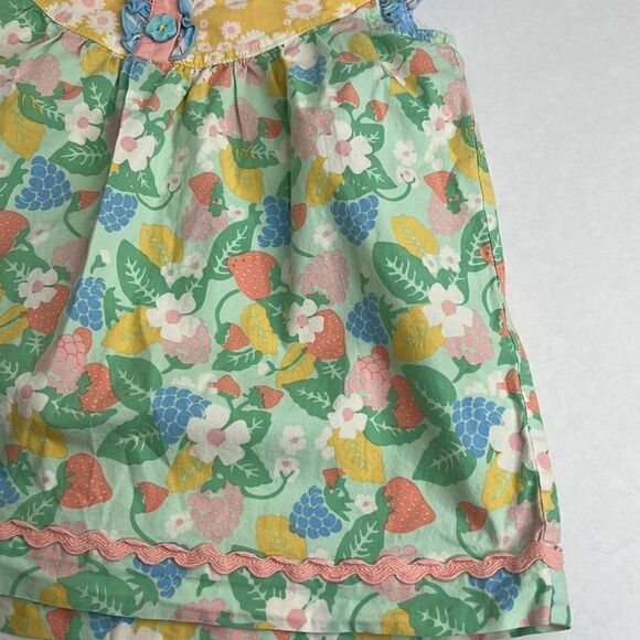 Matilda Jane Strawberry yellow and green sundress size 6 EUC - Picture 6 of 12